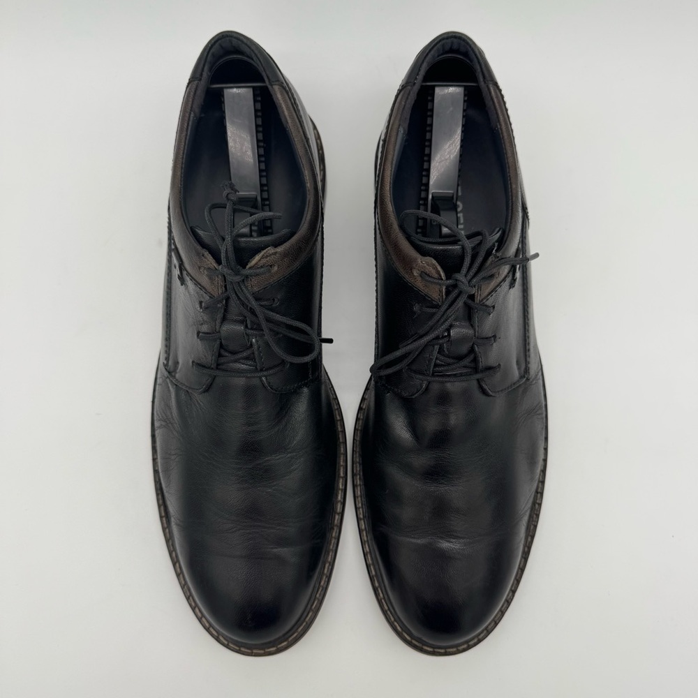 Josef Seibel Earl Black Leather Oxford Size 45/11-11.5 - Picture 4 of 15